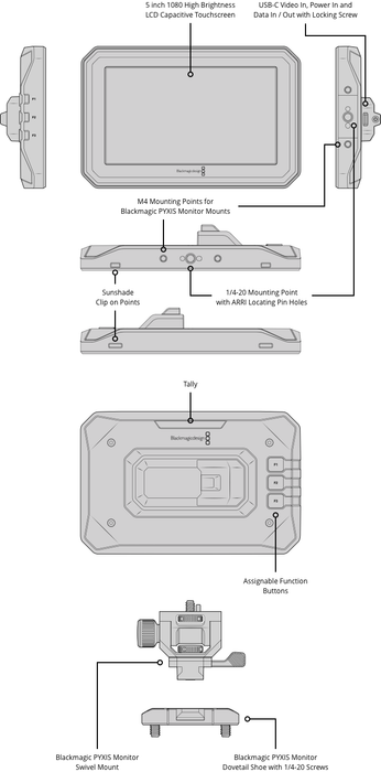 Blackmagic Design PYXIS Monitor Kit