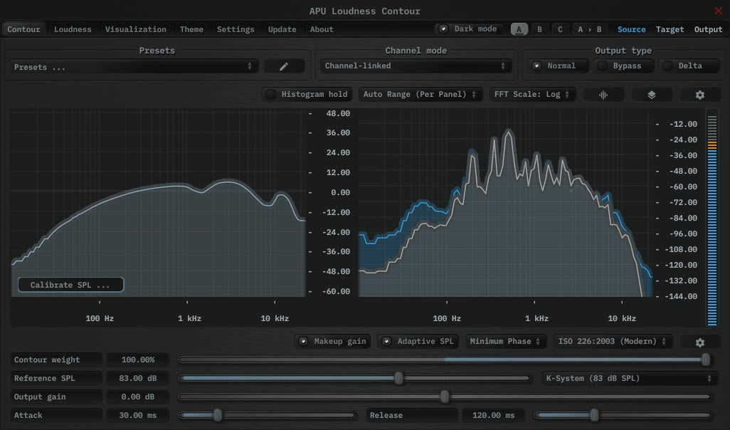 Apu Software APU Loudness Contour
