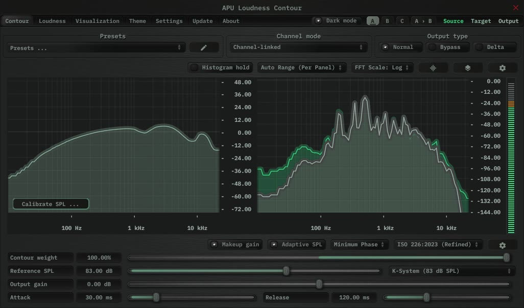 Apu Software APU Loudness Contour