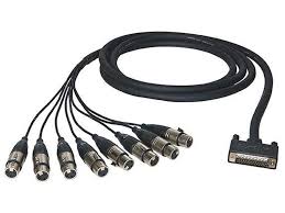 ALVA D-Sub 25 <> 8 x XLR3 Femmina 3m