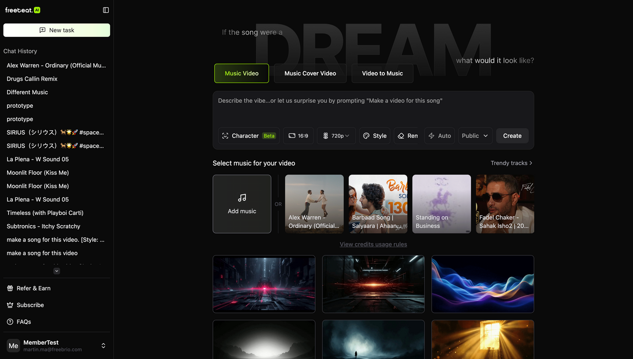 Random Motion Technology - Freebit.ai Pro Annual