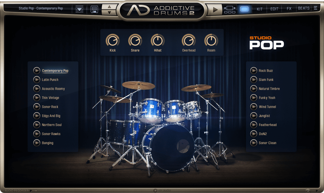 XLN Audio Addictive Drums 2: Studio Collection