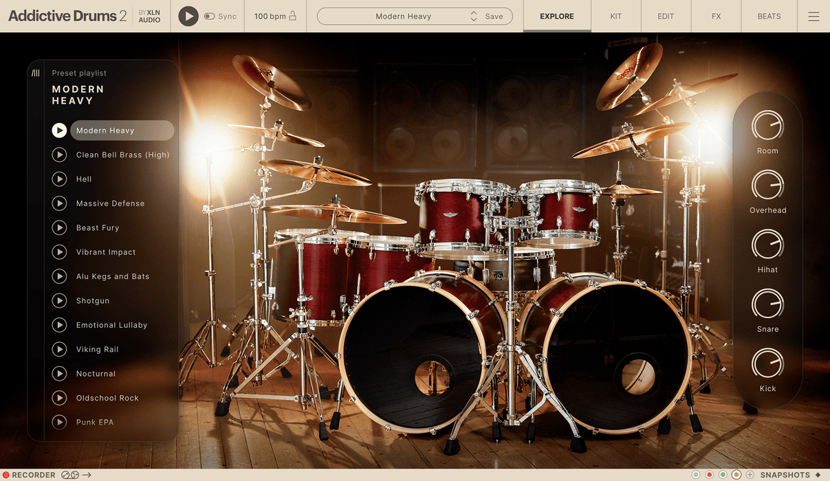 XLN Audio Addictive Drums 2: Modern Heavy ADpak