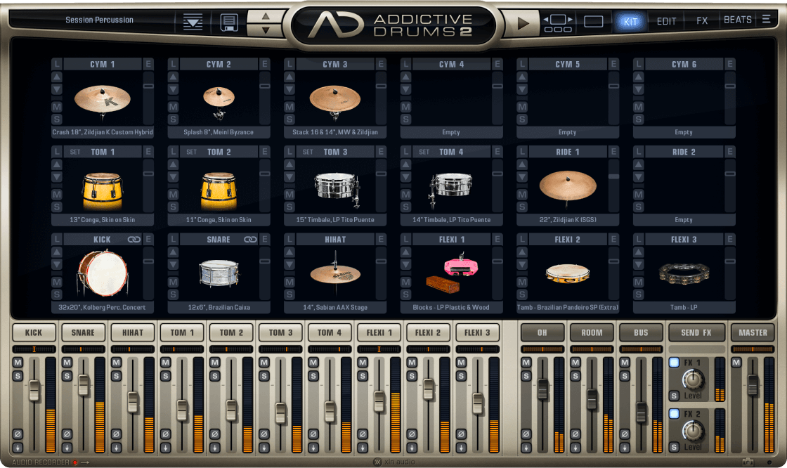 XLN Audio AD2: Session Percussion