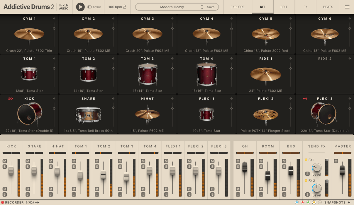 XLN Audio Addictive Drums 2: Modern Heavy ADpak