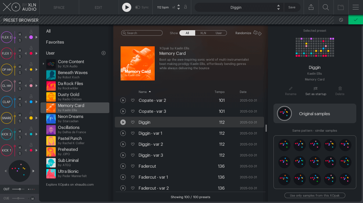 XLN Audio XOpak: Memory Card by Kaelin Ellis