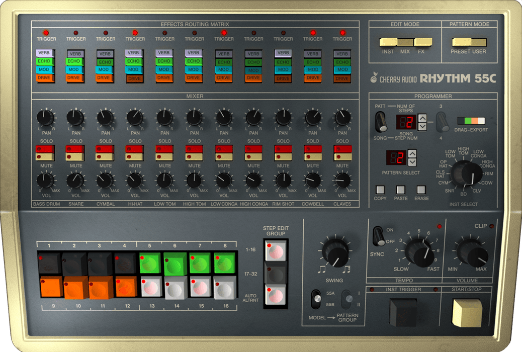 Cherry Audio CA KR-55C Drum Machine