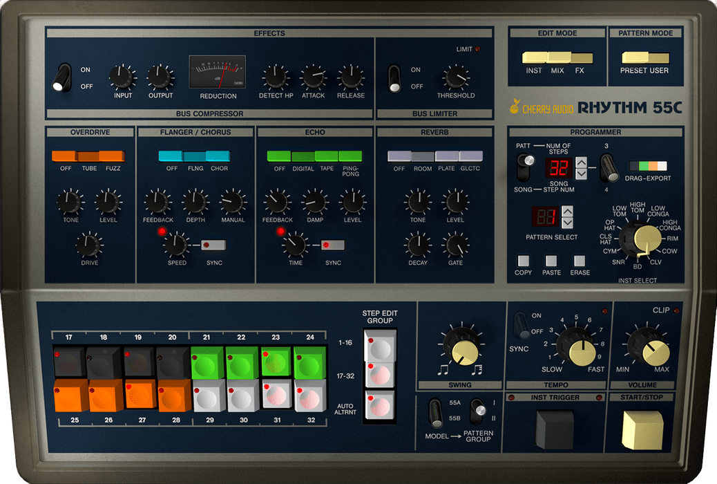 Cherry Audio CA KR-55C Drum Machine