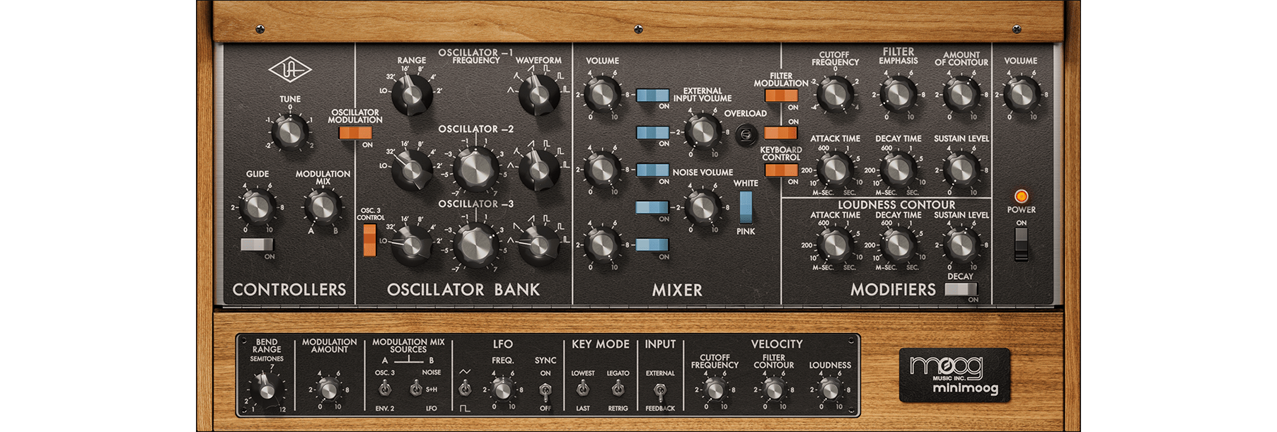 Universal Audio UAD Moog Minimoog