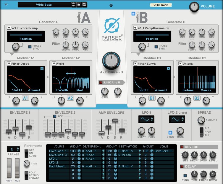 Reason Studios Rack Extensions Parsec