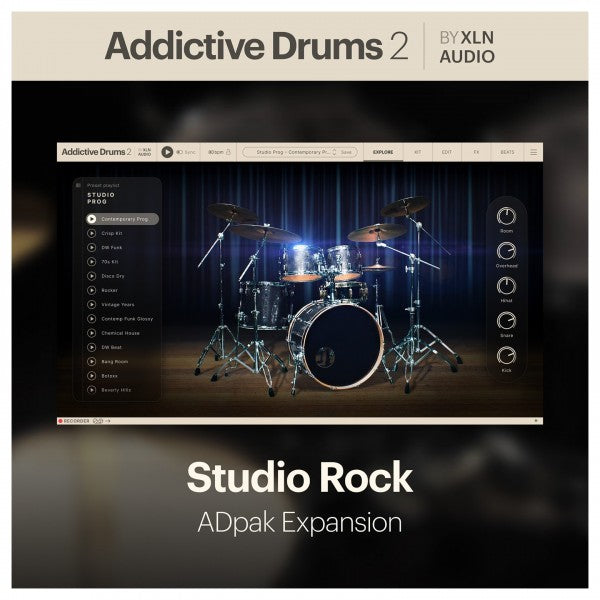 XLN Audio Addictive Drums 2: Rock Collection