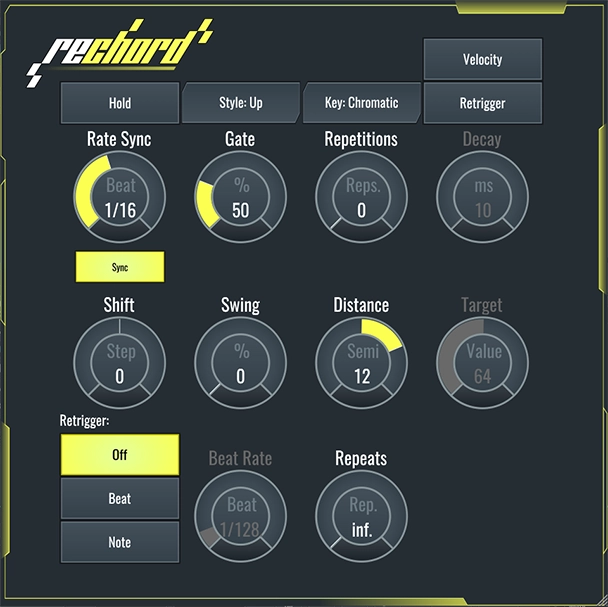 Soundbridge reChord: Arpeggiator