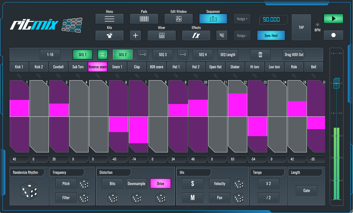 Soundbridge RitMix: Drum Machine