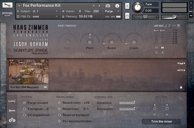 Spitfire Audio Hans Zimmer Drums