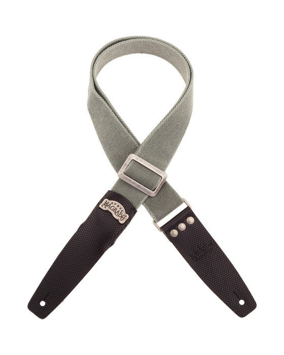 Magrabò Stripe SC Cotton Washed Grigio 5 cm terminali Twinkle Nero, fibbia Recta Argento