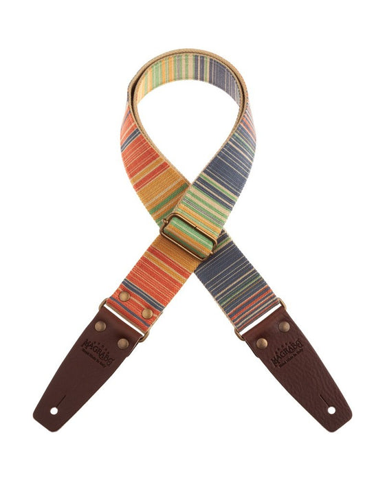 Magrabò Stripe SC Retrò Rainbow 5 cm terminali Marrone fibbia Ottone