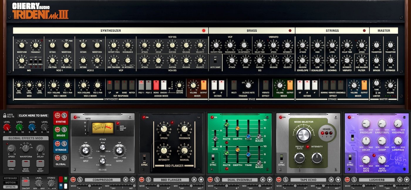 Cherry Audio CA Trident Synthesizer