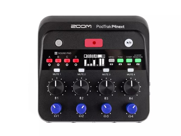 Zoom P4next - Registratore/Interfaccia audio portatile per podcast