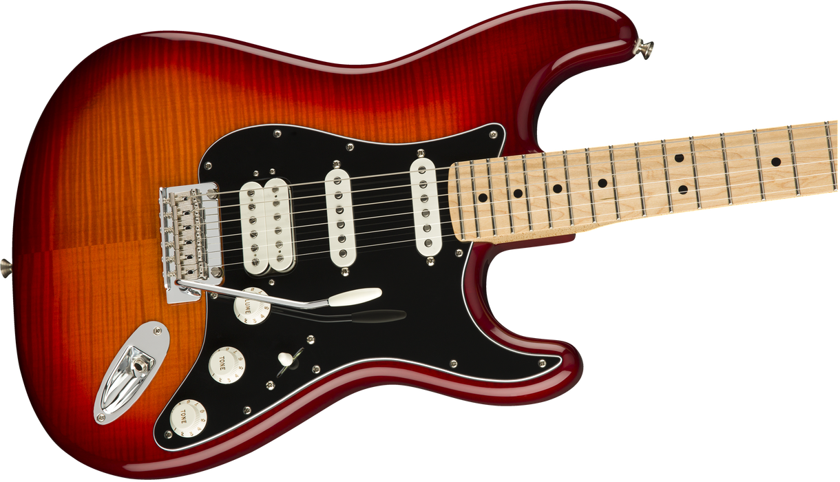PLAYER STRATOCASTER® HSS PLUS TOP, MAPLE FINGERBOARD, AGED CHERRY BURST
