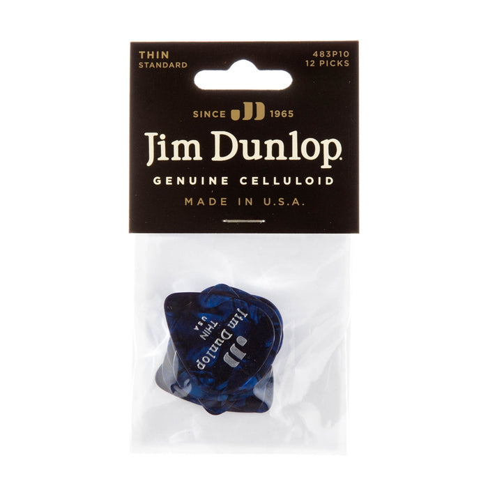 Dunlop 483P#10 Blue Perloid - Thin