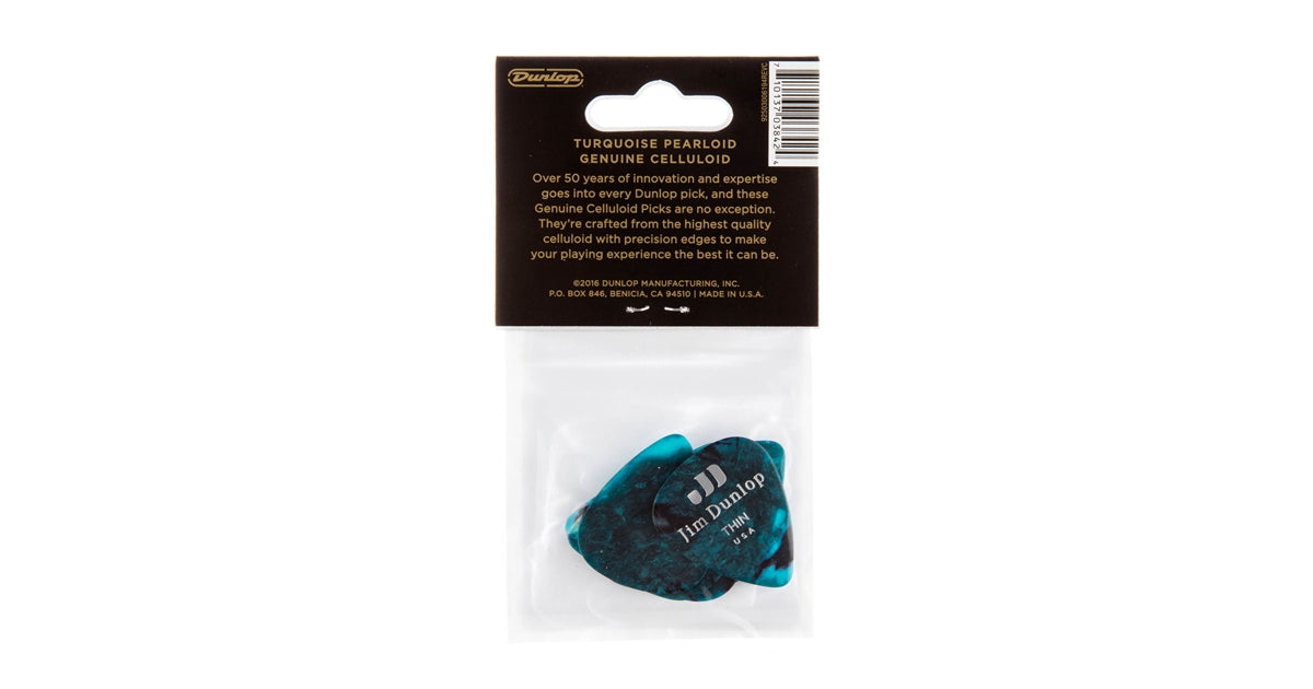 Dunlop 483P#11 Turquoise Perloid - Thin