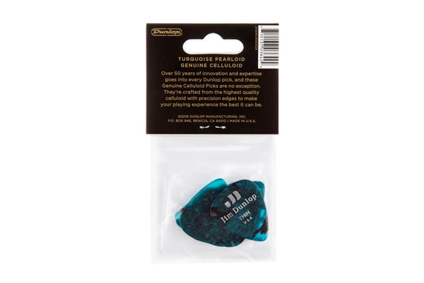 Dunlop 483P#11 Turquoise Perloid - Thin