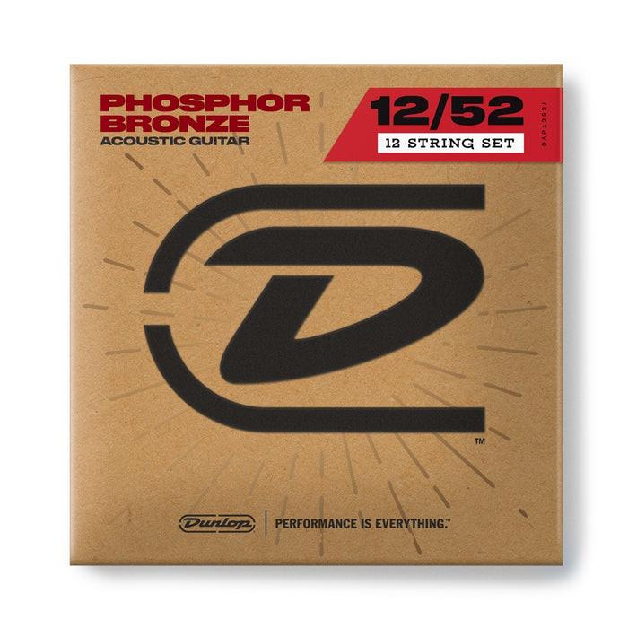 Dunlop DAP1252J Acoustic Phosphor Bronze, Medium Set/12