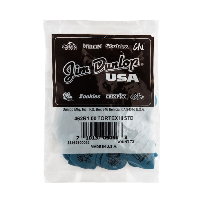 Dunlop 462R Tortex III Blue 1.0