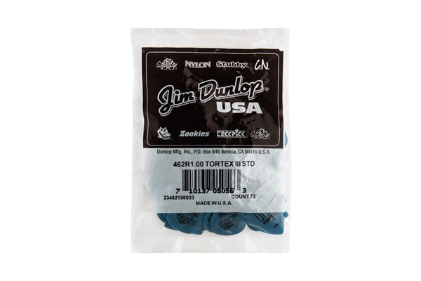 Dunlop 462R Tortex III Blue 1.0