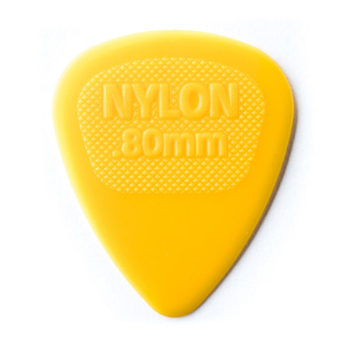 Dunlop 443R.80 Nylon Midi Yellow .80mm