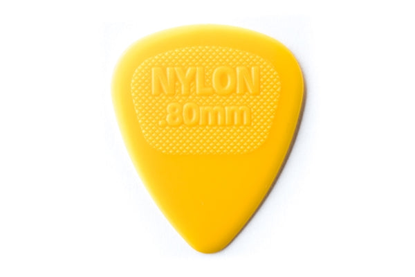 Dunlop 443R.80 Nylon Midi Yellow .80mm