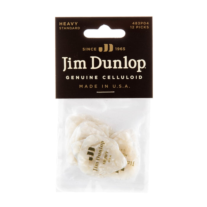 Dunlop 483P#04 White Perloid - Heavy