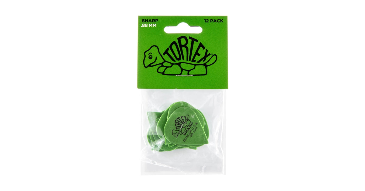 Dunlop 412P.88 Tortex Sharp Green