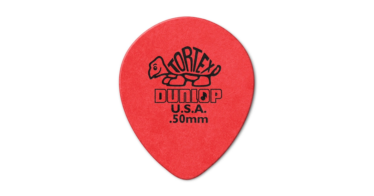 Dunlop 413R Tortex Tear Drop Red .50