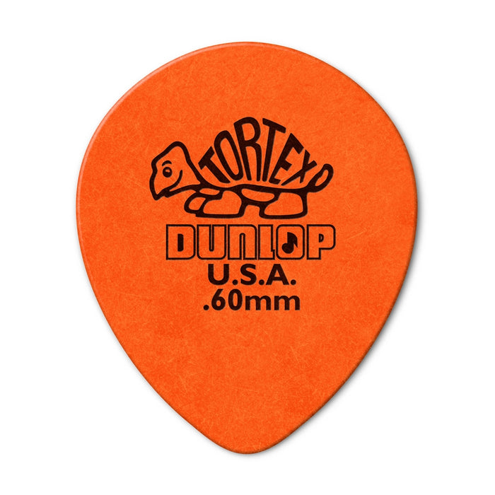 Dunlop 413R Tortex Tear Drop Orange .60