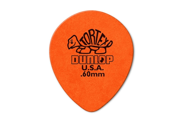 Dunlop 413R Tortex Tear Drop Orange .60