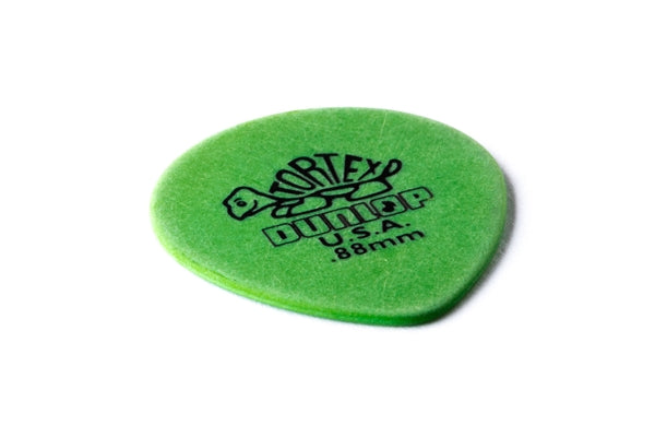 Dunlop 413R Tortex Tear Drop Green .88