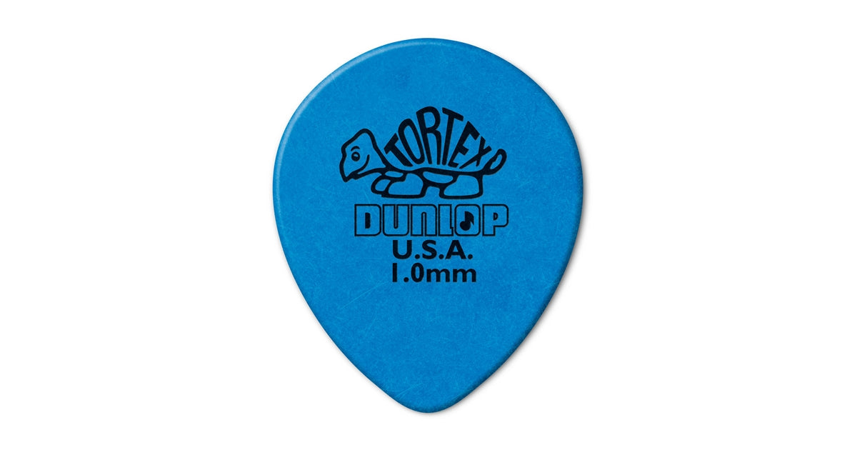 Dunlop 413R Tortex Tear Drop Blue 1.0