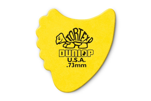 Dunlop 414R Tortex Fin Yellow .73