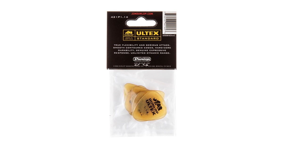 Dunlop 421P1.14 Ultex Standard 1.14mm Player's Pack/6