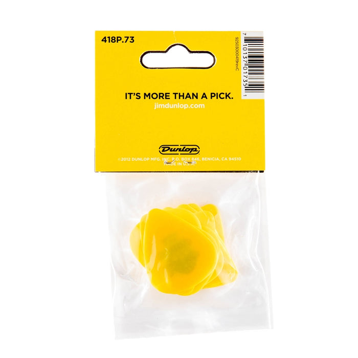 Dunlop 418P Tortex Standard Yellow .73