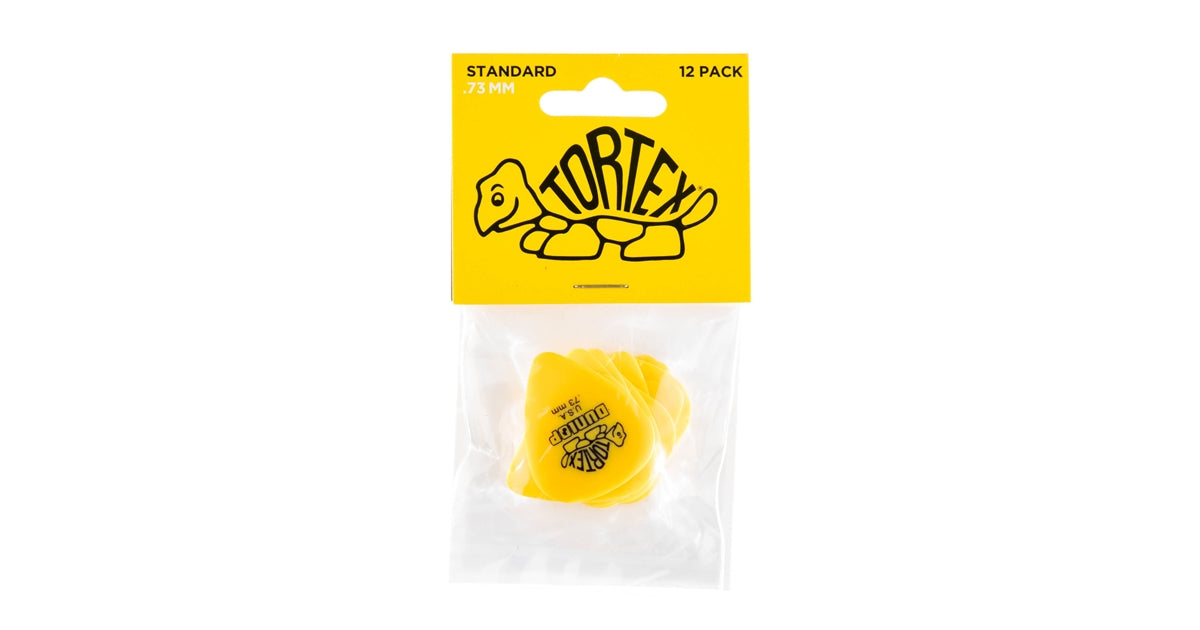 Dunlop 418P Tortex Standard Yellow .73