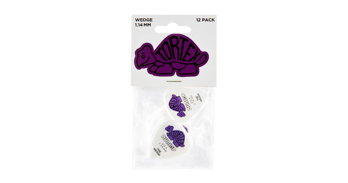 Dunlop 424P Tortex Wedge Purple 1.14