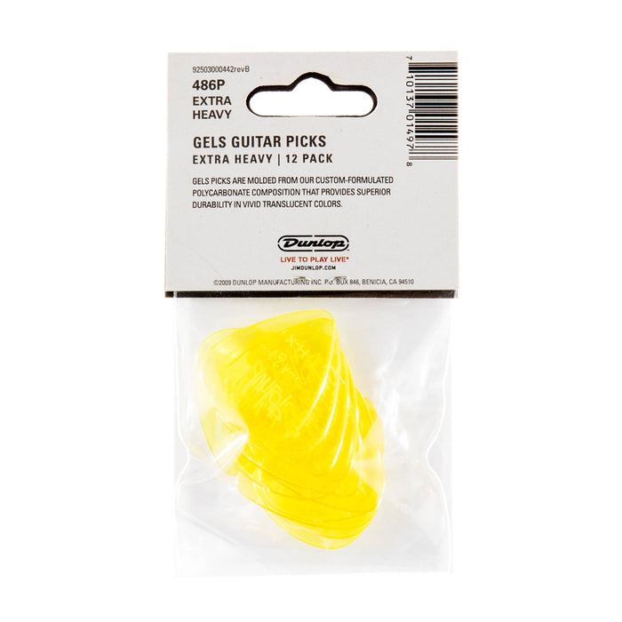 Dunlop 486PXH Gels Yellow Extra Heavy