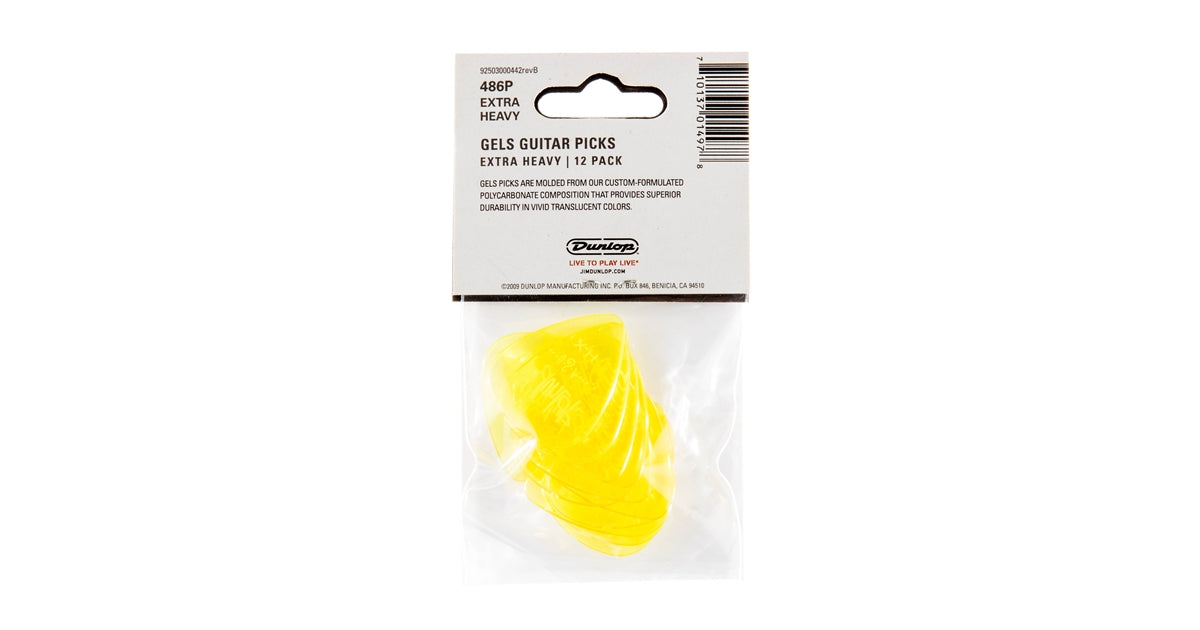 Dunlop 486PXH Gels Yellow Extra Heavy