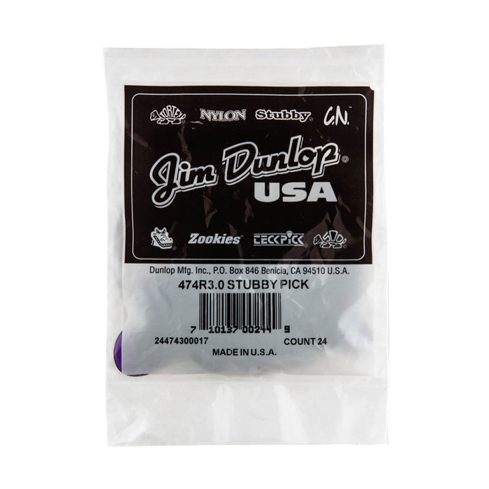 Dunlop 474R3.0 Stubby Jazz 3.0mm