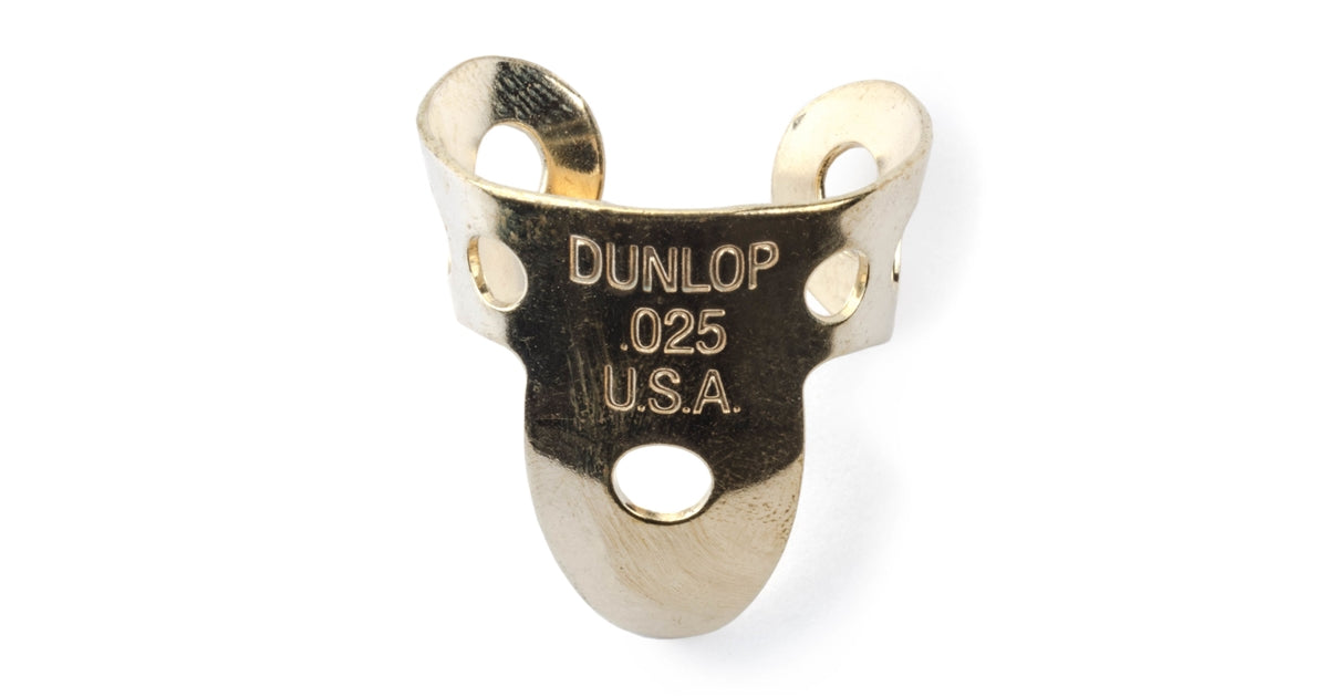 Dunlop 37R BRASS FINGER .025 - TUBO 20 PLETTRI