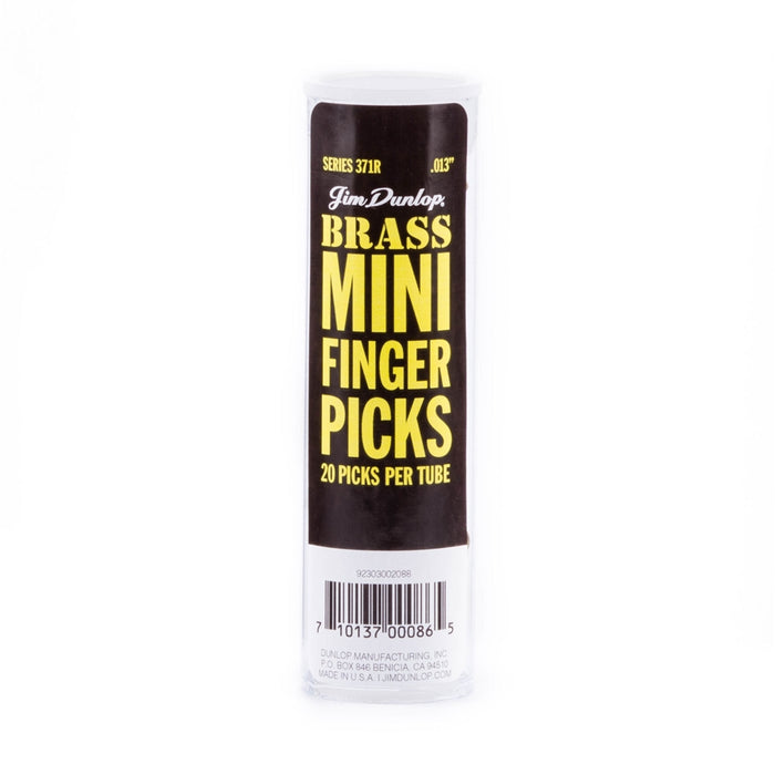 Dunlop 371R BRASS MINI FINGER .013 - TUBO 20 PLETTRI