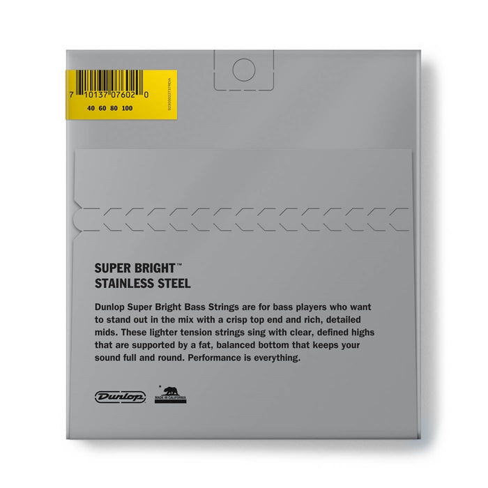 Dunlop DBSBS40100 Super Bright Stainless Steel, Light Set/4