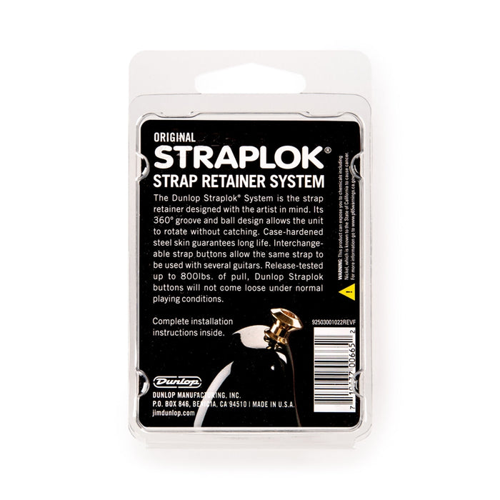 Dunlop SLS1101N Straplok Original Strap Retainer System, Nickel